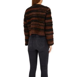 ☑️NWT Broadway 38 Tiger Striped Cardigan Size L